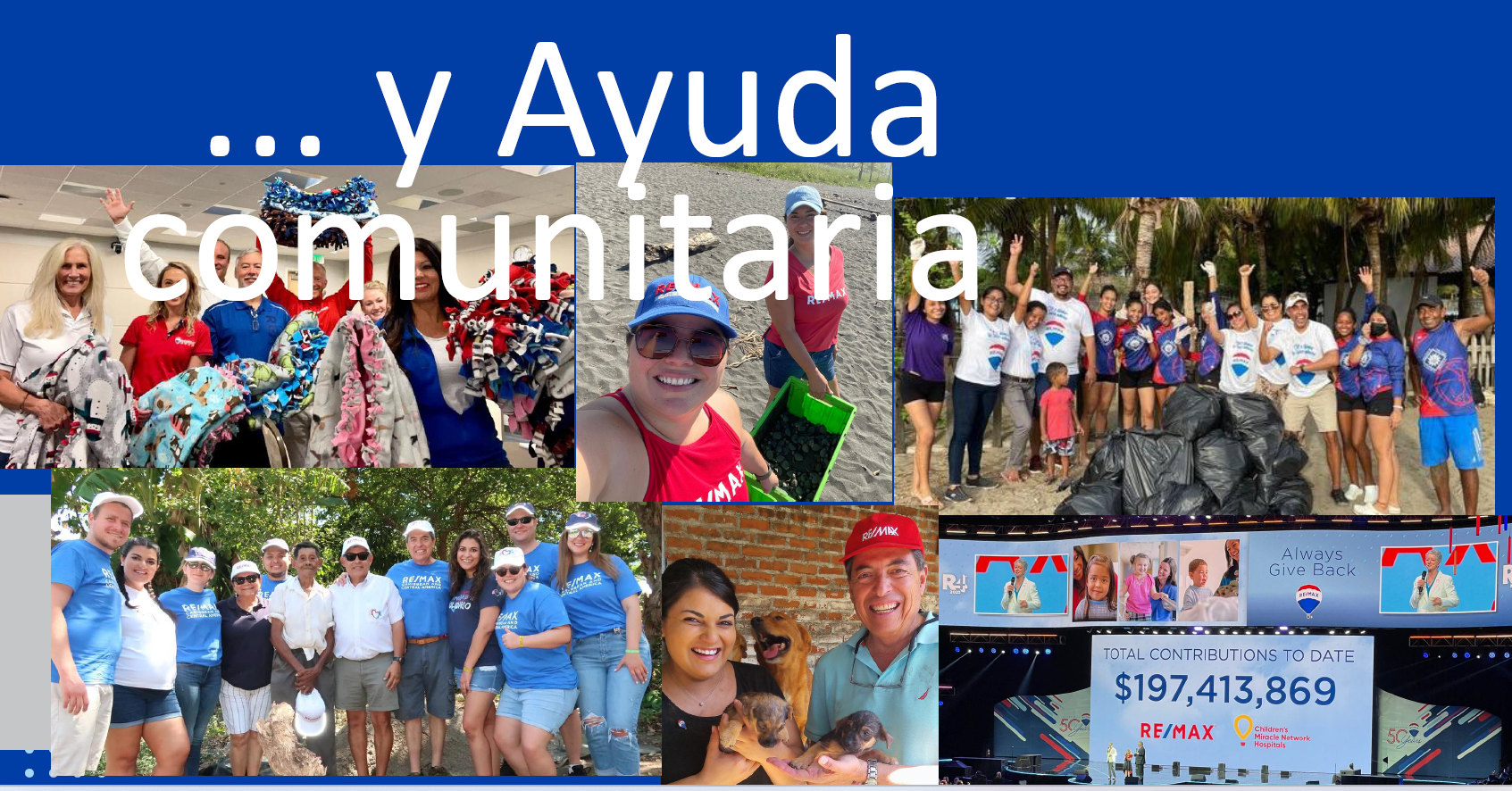 Ayuda comunitaria RE/MAX — RE/MAX Global Day y voluntariado